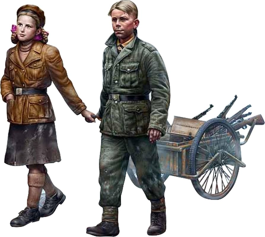 Amazon | マスターボックス(Master Box) 1/35 ドイツ 国民2体 少年